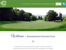 Tablet Screenshot of binghamtoncountryclub.com